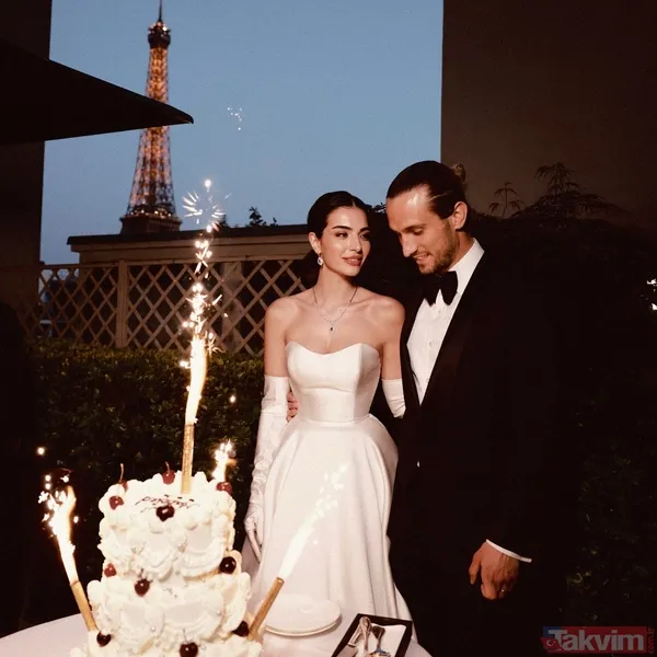 Melisa Aslı Pamuk ve Yusuf Yazıcı’dan evlilik yıldönümlerine özel paylaşım! Hiç görülmemiş düğün karelerini yayınladı - 5