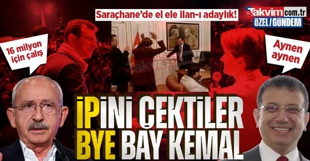Adaylık savaşı kızıştı! 16 milyon vurgusu yapan Kılıçdaroğlu’na 85 milyon göndermesi: Saraçhane’de Akşener ve İmamoğlu ele ele