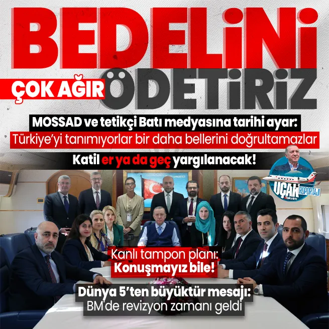 Başkan Erdoğandan Katar dönüşü uçakta önemli açıklamalar