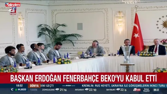 Başkan Erdoğan Fenerbahçe Beko'yu kabul etti!