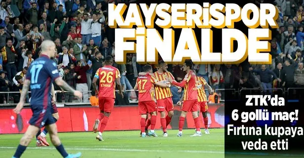 ZTK’da büyük heyecan! Kayserispor 4 - Trabzonspor 2 maç sonucu! Ziraat Türkiye Kupası’nda ilk finalist Kayserispor