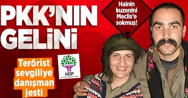 Kandil’in gelini HDP’li Semra Güzel’in TBMM’deki danışmanı terörist sevgilisi Volkan Bora’nın kuzeni çıktı!