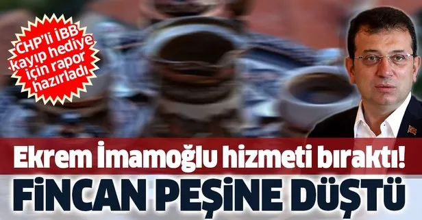 Hizmeti bıraktı fincanın peşinde düştü