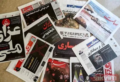 Uçak faciası İran basınına böyle yansıdı! İşte dünyayı sarsan görüntü