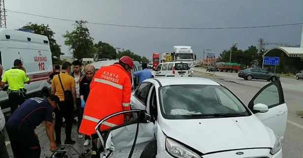Konya'da feci kaza! Çok sayıda yaralı var
