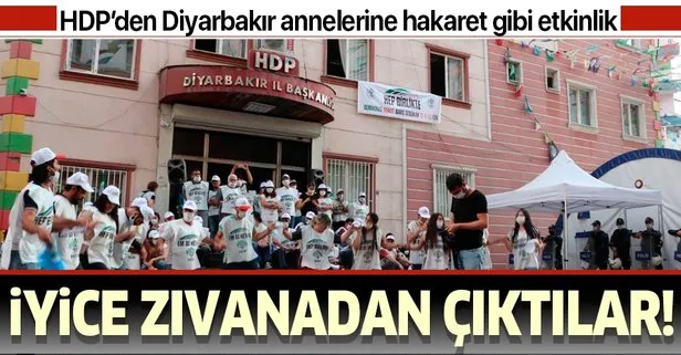 HDP’lilerden Diyarbakır annelerine hakaret gibi etkinlik!