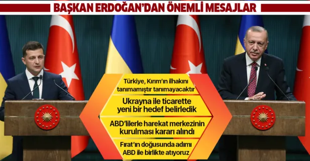 Son dakika: Başkan Erdoğan ve Ukrayna Devlet Başkanı Zelenskiy’den ortak basın toplantısı