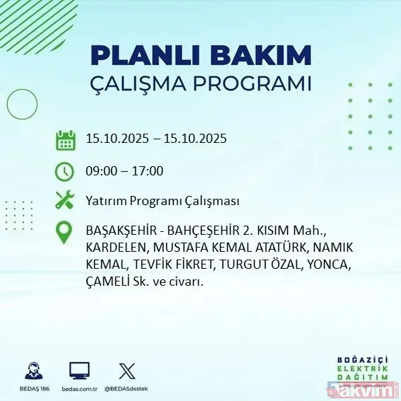 İstanbul Avrupa Yakası Karanlığa Bürünecek! 21 İlçede 9 Saatlik Elektrik Kesintisi - 7