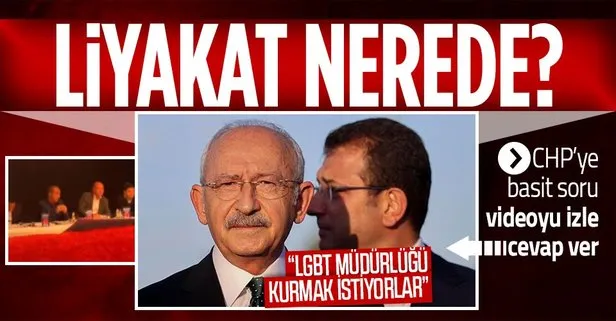 CHP Genel Başkanı Kemal Kılıçdaroğlu ile İBB Başkanı Ekrem İmamoğlu’na ’kadrolaşma’ ve LGBT tepkisi!