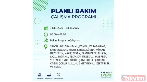Mahallen listede olabilir! İstanbul'da büyük elektrik kesintisi: BEDAŞ 13 Kasım için saat verdi - 36