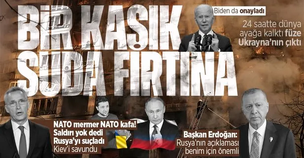 Tansiyon Polonya’da zirveye çıktı! Başkan Erdoğan: Rusya’nın açıklaması bizim için önemli Moskova: Füze parçaları Ukrayna’nın S-300’üne ait