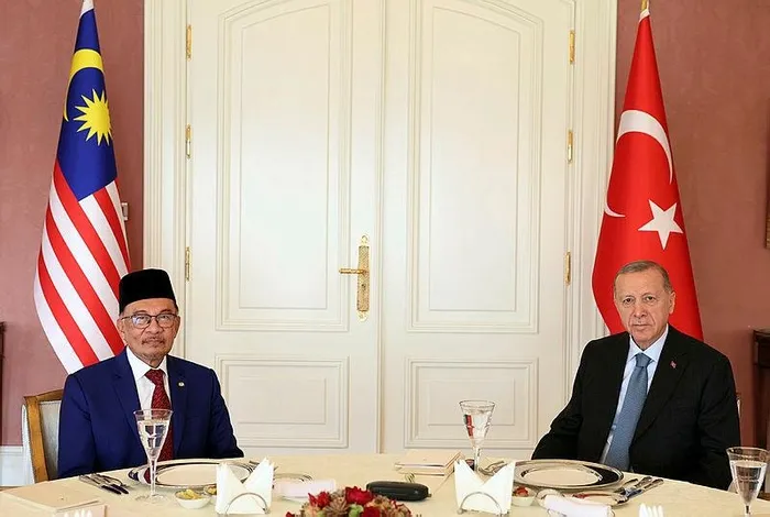 Başkan Erdoğan, Malezya Başbakanı Enver İbrahim'i kabul etti-2