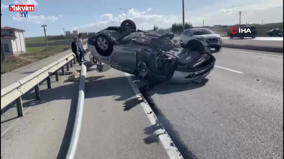 Kulu’da otomobil takla attı: 1 yaralı!