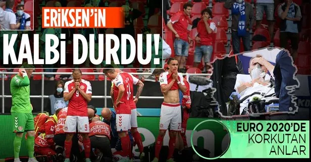 Son dakika: Danimarka-Finlandiya maçında korkutan anlar! Yerde kalan Christian Eriksen’e kalp masajı...