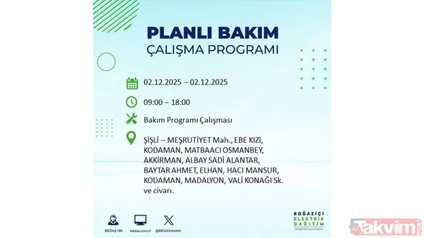 İstanbul elektrik kesintisi 2 Aralık: 8 saat yok! Gaziosmanpaşa, Beşiktaş, Beyoğlu... - 15