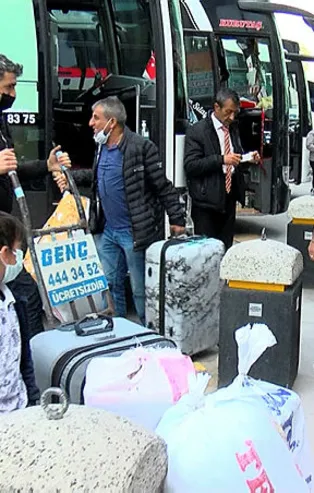 Tam kapanma öncesi otogarda büyük yoğunluk! Çuvalını kapan koştu bilet sistemleri kilitlendi