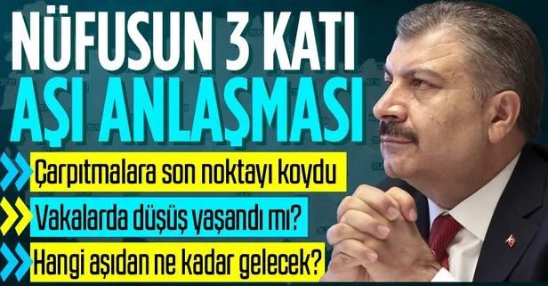 Sağlık Bakanı Dr. Fahrettin Koca Bilim Kurulu sonrası açıkladı: Nüfusumuzun yaklaşık 3 katı kadar aşı için anlaşma imzalanmıştır