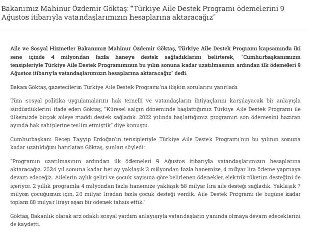 Ailelere aylık 1.250 TL + 650 TL karşılıksız ödeme! Destek müjdesi az evvel duyuruldu-4