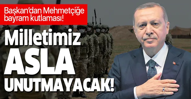 Başkan Erdoğan'dan Mehmetçiğe bayram kutlaması!