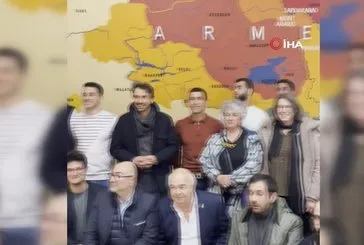 Lyon Belediye Başkanı Doucet’ten alçak paylaşım: Türkiye topraklarını Ermenistan’a ait gösterdi