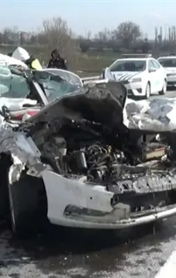 TEM'de feci kaza! Trafik durma noktasında!