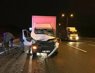 Kuzey Marmara Otoyolu’nda korkunç kaza! 1 yaralı