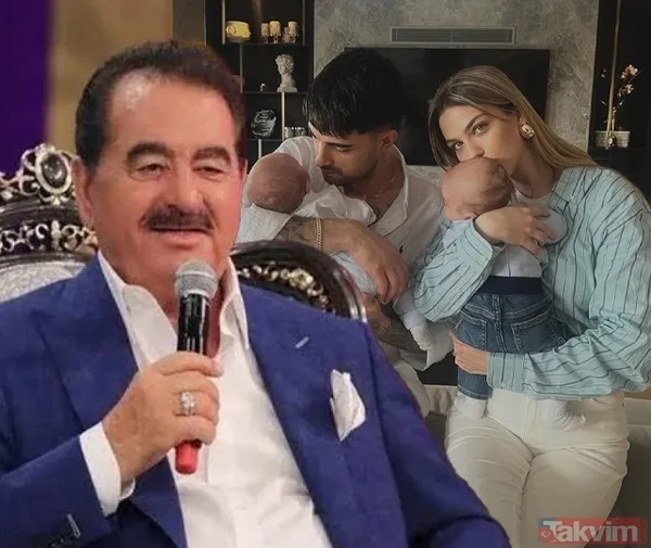 İbrahim Tatlıses'in torunlarına bakın! Yasemin Şefkatli ve İdo Tatlıses ikizlerinin yüzünü ilk defa gösterdi! "Ay bunlar aynı dedesi..." - 1