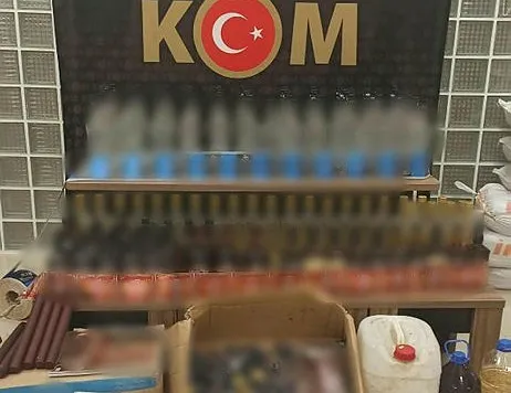 Manisa’da sahte içki operasyonu: 2 tutuklu