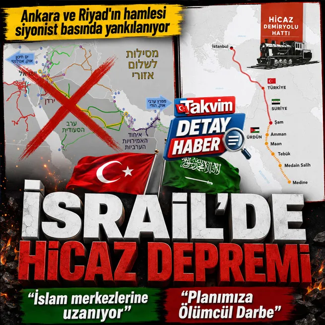Ankara ve Riyadın modern Hicaz Demir Yolu hamlesi İsrailde deprem etkisi: Planımıza Ölümcül Darbe