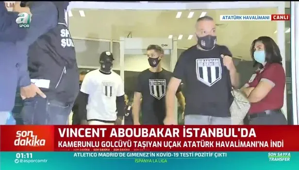Vincent Aboubakar Beşiktaş için İstanbul'da