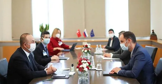 Son dakika: Dışişleri Bakanı Mevlüt Çavuşoğlu, Slovenya Dışişleri Bakanı Logar ile görüştü