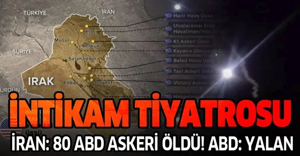 Son dakika: İran Devlet Televizyonu: ABD hedeflerine yapılan saldırıda en az 80 kişi öldü