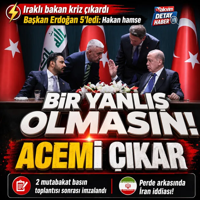 Türkiye-Irak zirvesindeki imza töreninde kısa süreli kriz! Erdoğanın Bir yanlış olmasın, Hakan hamse sözleri dikkat çekti