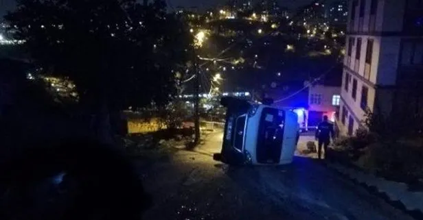 İstanbul Eyüp’te öğrenci servisi devrildi: 7 yaralı