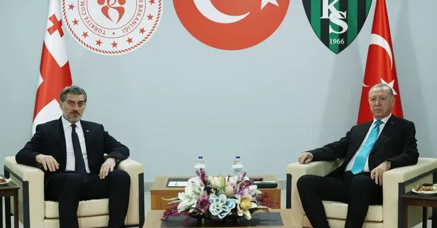 Başkan Erdoğan, Gürcistanlı mevkidaşı Kavelaşvili ile görüştü