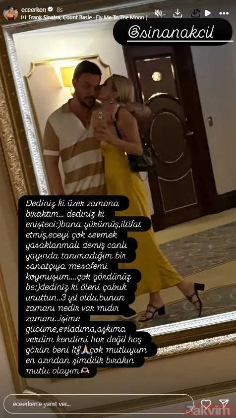 Ece Erken’den Sinan Akçıl’la ilan-ı aşk geldi! “Enişteci” diyenlere bakın nasıl yanıt verdi - 10
