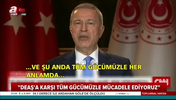 Milli Savunma Bakanı Hulusi Akar: Bağdadi ile ilgili yeni bilgiler açıklayacağız