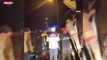 TEM’de kamyonlar çarpıştı: 1 ölü 1 yaralı