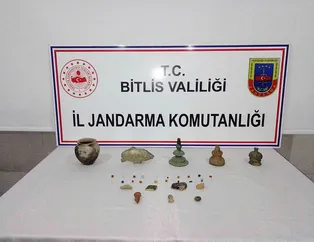 Bitlis’te 33 parça tarihi obje ele geçirildi