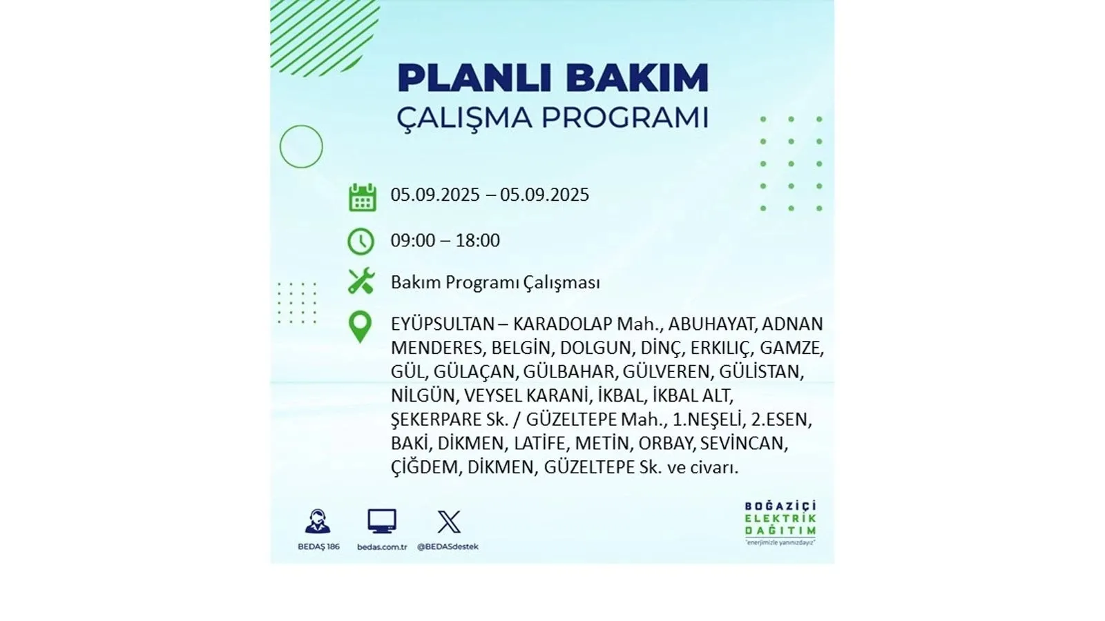 17 ilçede elektrik kesintisi | İstanbul'da elektrikler ne zaman gelecek? Mahalle mahalle KESİNTİ LİSTESİ - 15
