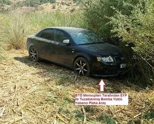 Diyarbakır’da bomba yüklü araç yakalandı