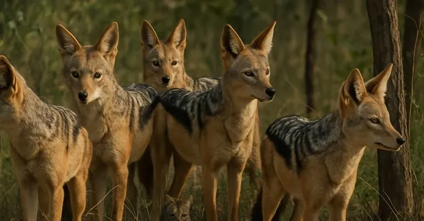 Çakalların içinde yer alan yavru aslan nerede? 1345 kişiden 32'si bulabildi