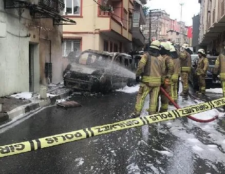 Mahallede büyük panik! Bir anda alev aldı