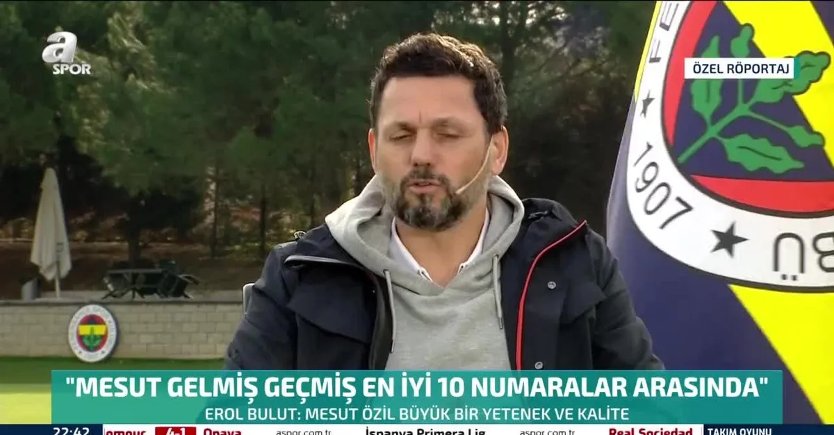 Fenerbahçe Teknik Direktörü Erol Bulut'tan A Spor'da flaş Mesut Özil açıklaması