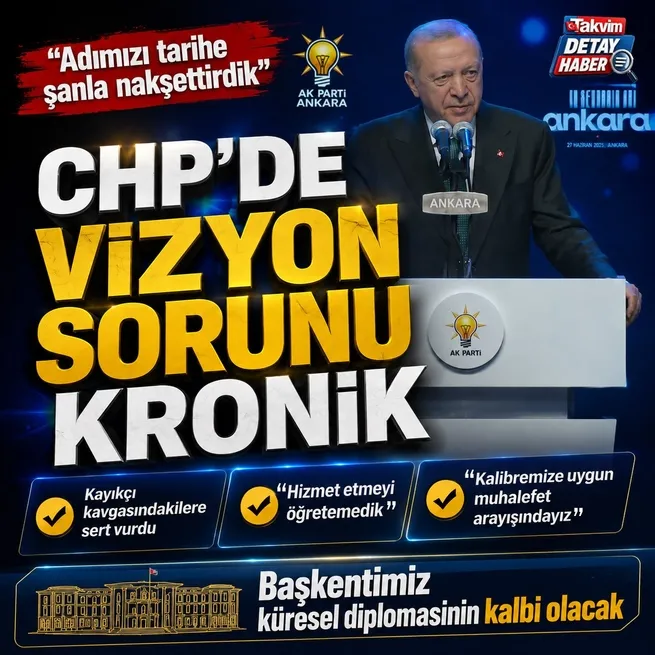 CHPde vizyon sorunu kronik! Başkan Erdoğandan başkentte tarihi mesajlar: Adımızı şanla nakşettirdik