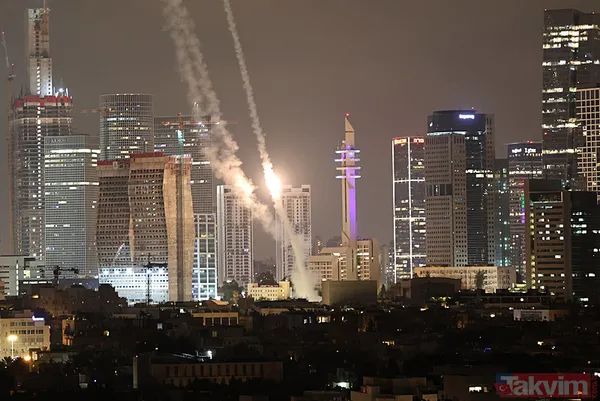 İsrail kentleri alev alev! Balistik ve hipersonikler Demir Kubbe'yi kevgir etti... Füze yağmuru Mersin'den bile görüntülendi - 14