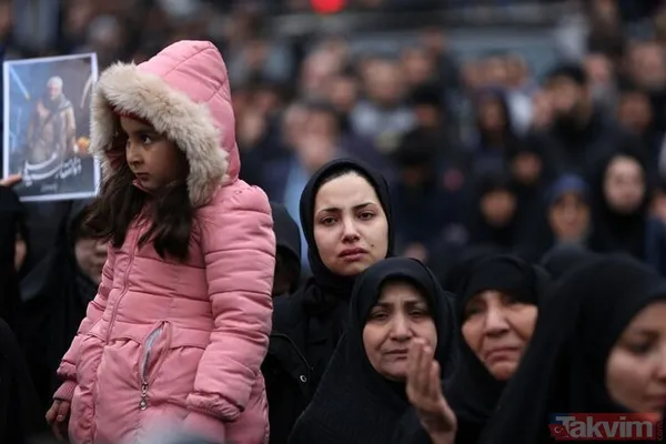 Kasım Süleymani için Ahvaz'da cenaze töreni - 15