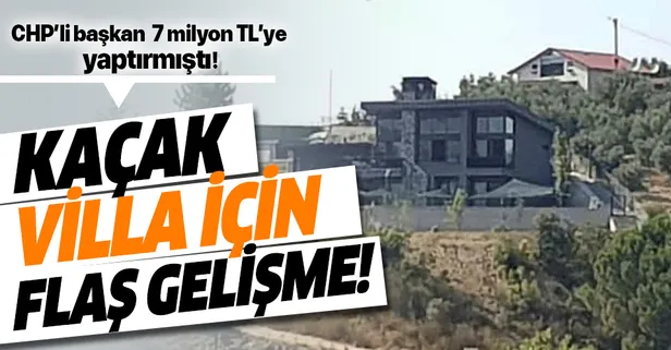 CHP'li Nilüfer Belediyesi Başkanı Turgay Erdem'in yaptırdığı lüks villa yıkıldı!