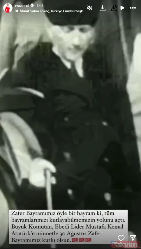 Ünlü isimlerden 30 Ağustos Zafer Bayramı paylaşımları! Demet Akalın, Müge Anlı, İbrahim Tatlıses, Alişan, Sinan Akçıl... - 26