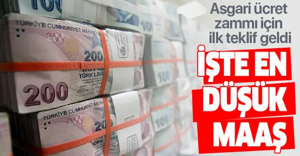 Asgari ücret zammı son dakika ilk teklif geldi! Yeni asgari ücret zammı kaç para?